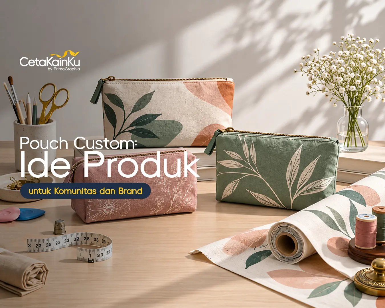 Pouch Custom dari Kain Bermotif: Ide Produk untuk Brand dan Merchandise