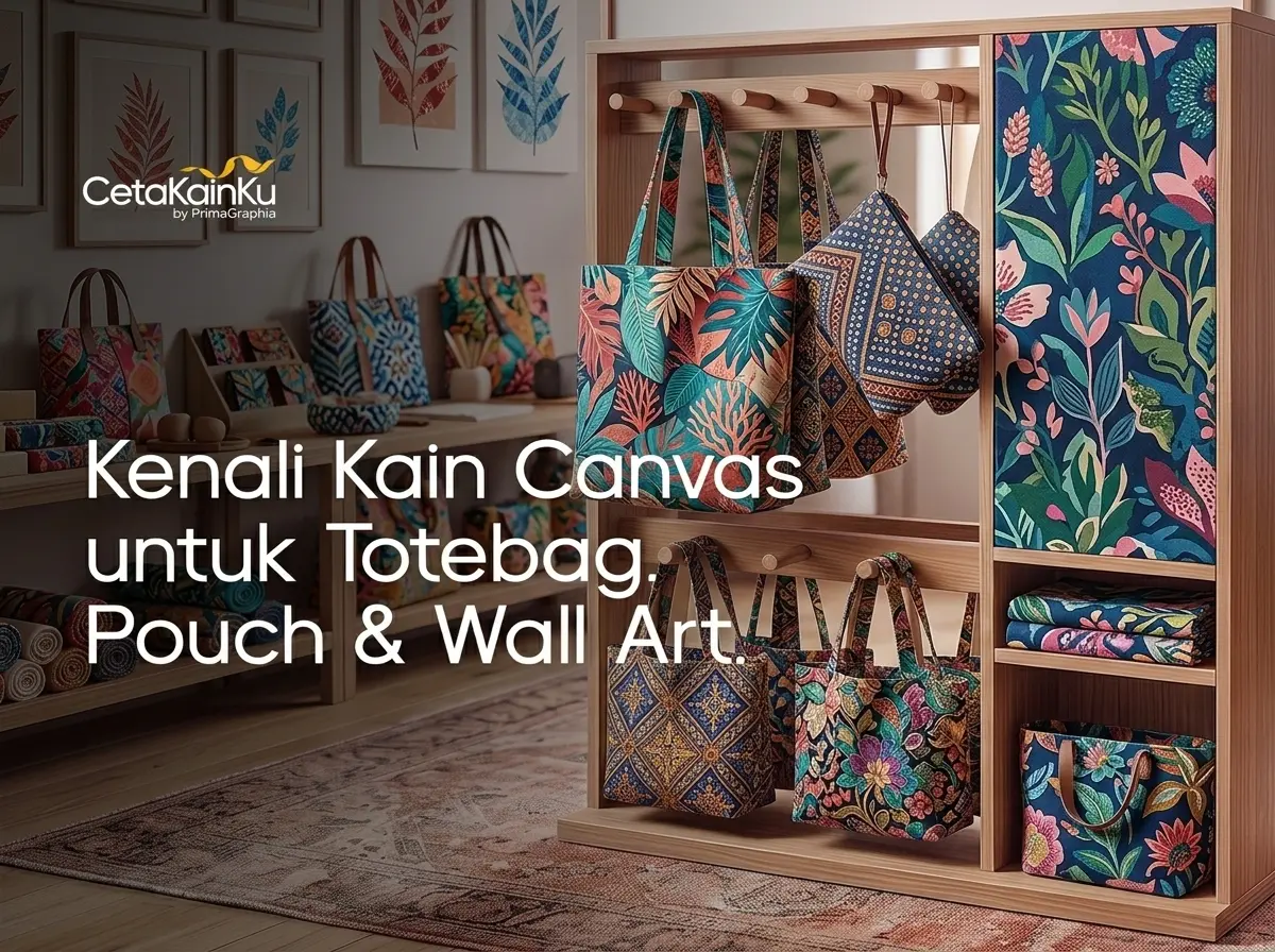 Mengenal Kain Canvas: Bahan Kuat untuk Totebag, Pouch, dan Wall Art