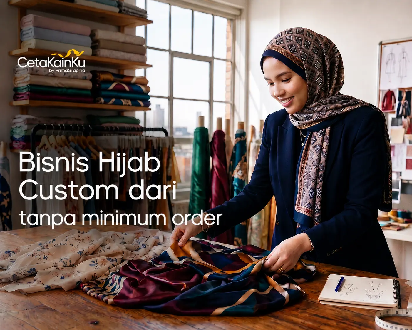 Tips Cari Cuan dari Jualan Hijab & Gamis Custom Tanpa Minimum Order