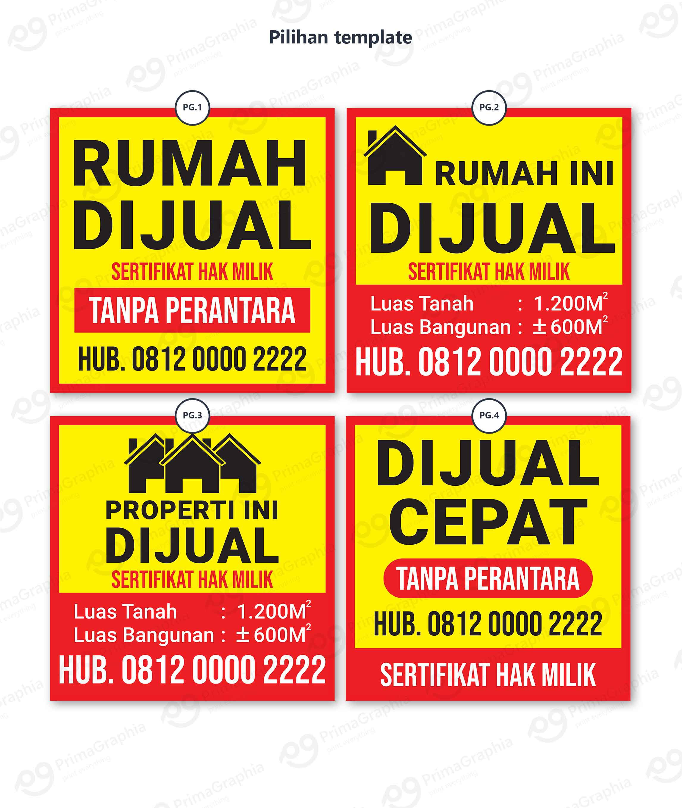 Spanduk / Banner Rumah Dijual — foto 1