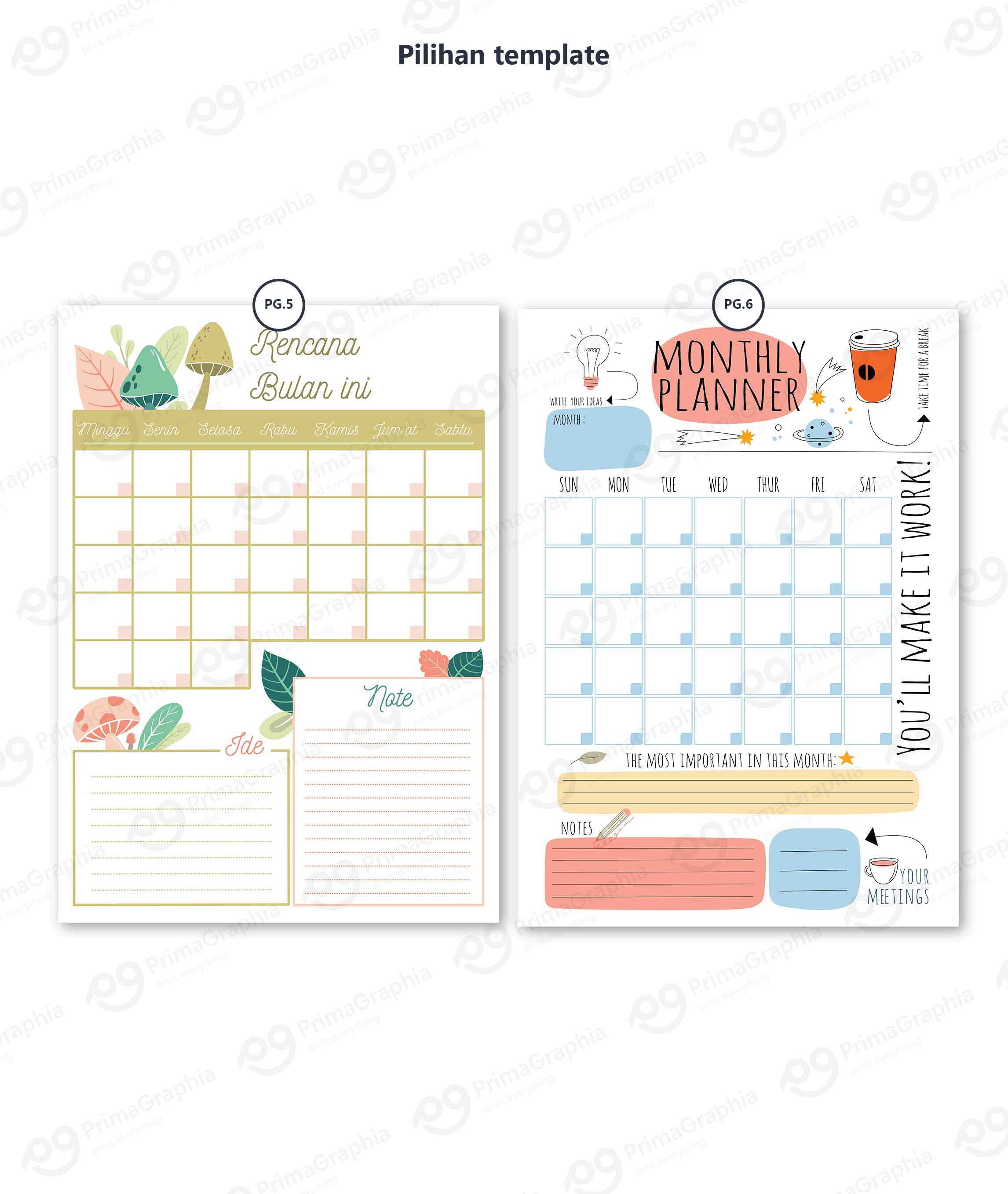 Monthly Planner Schedule A3 — foto 1