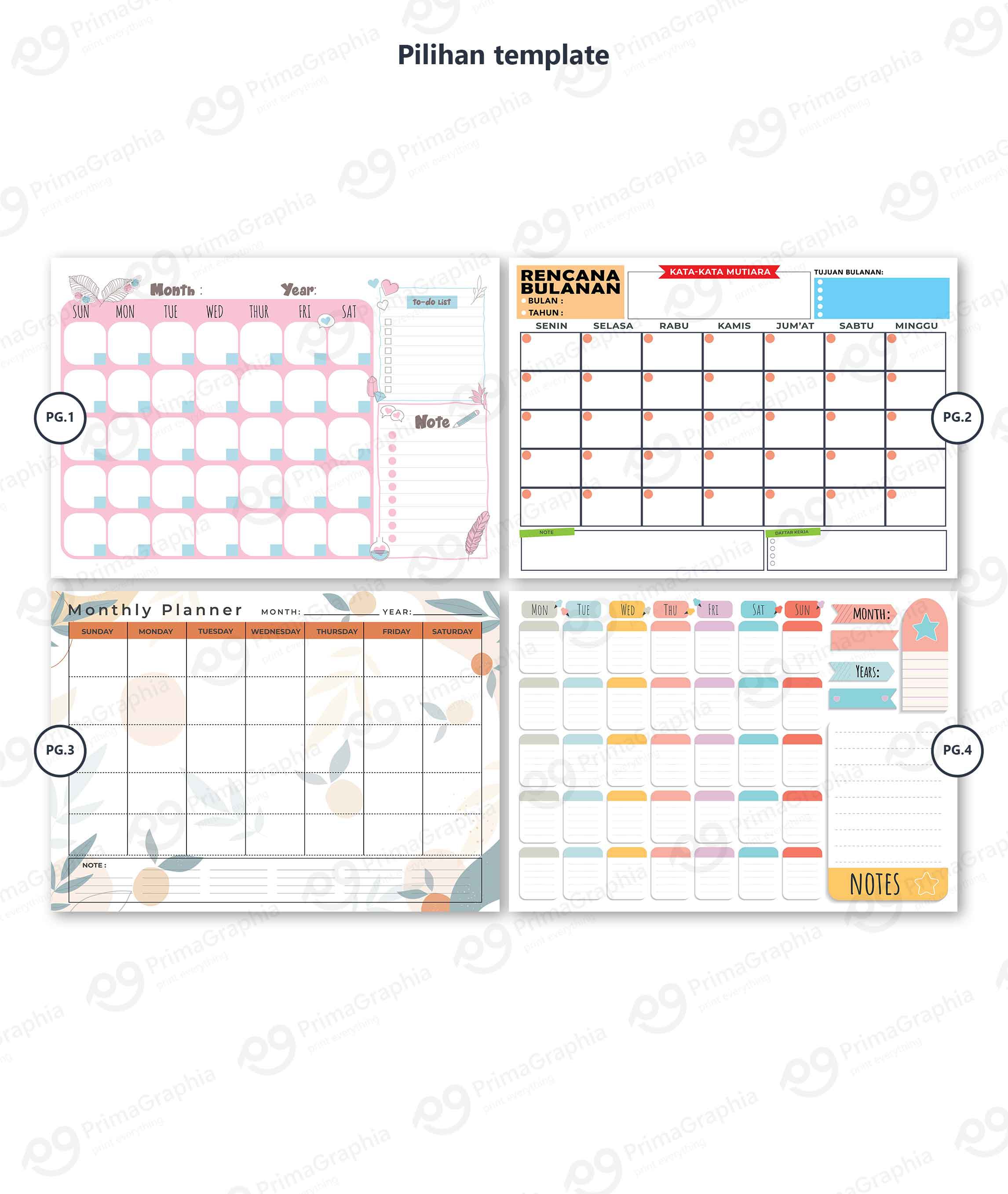 Monthly Planner Schedule A3 — foto 2
