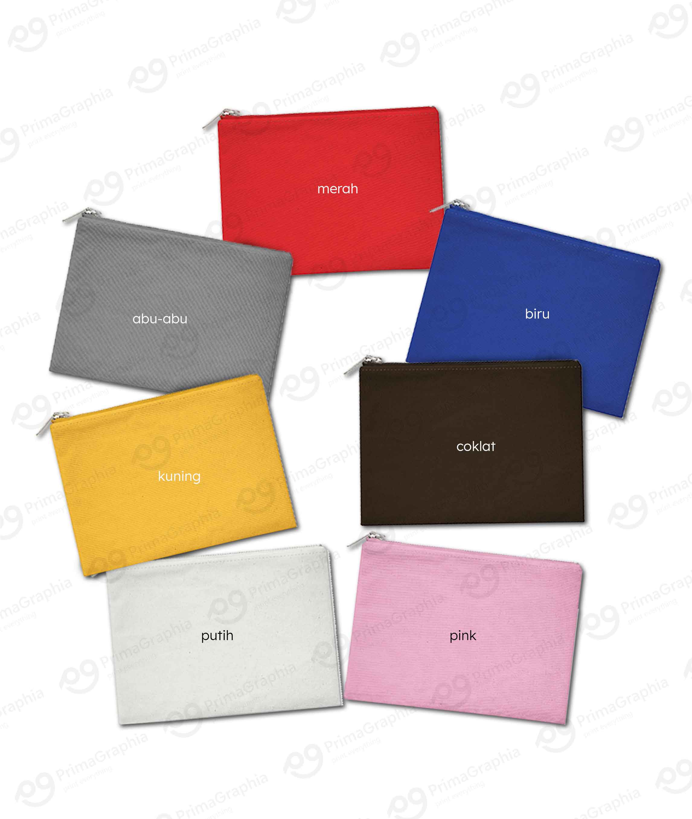 Pouch Zipper Flat Kanvas — foto 2