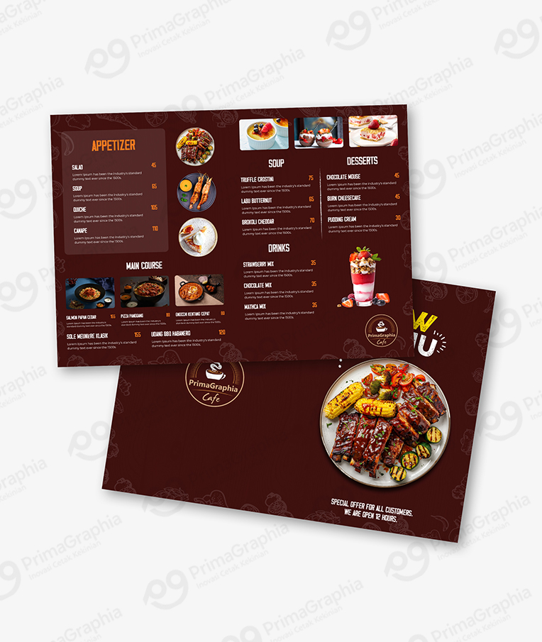 Buku Menu A3 FNB — foto 1