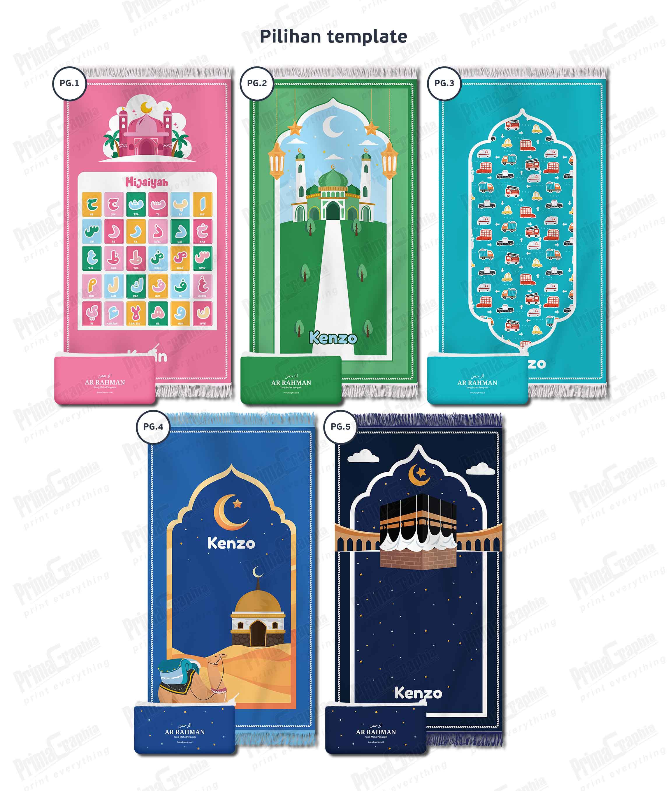 Sajadah Anak Traveler Custom — foto 1