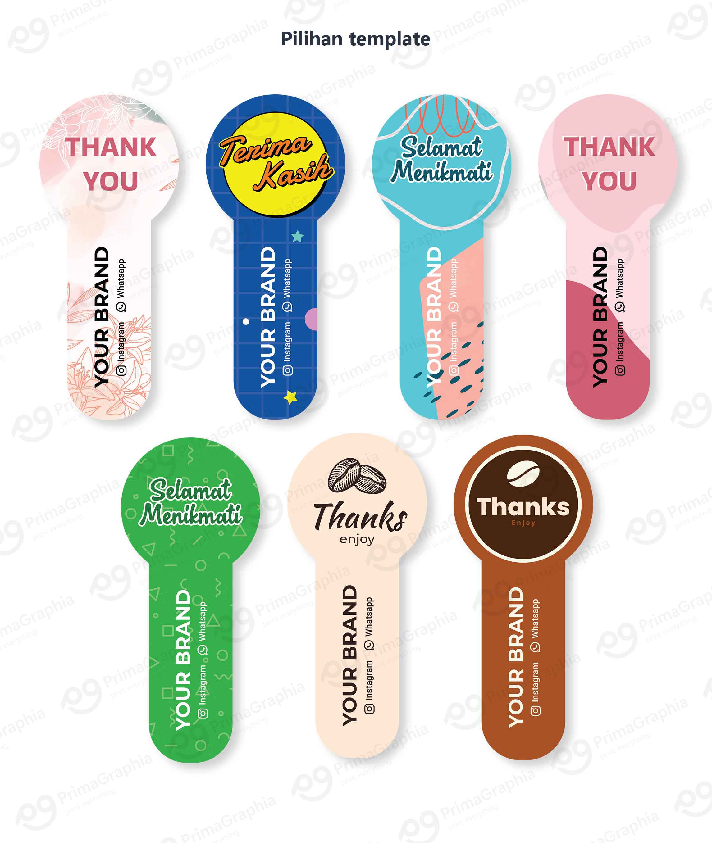 Sticker Segel Botol Custom — foto 1