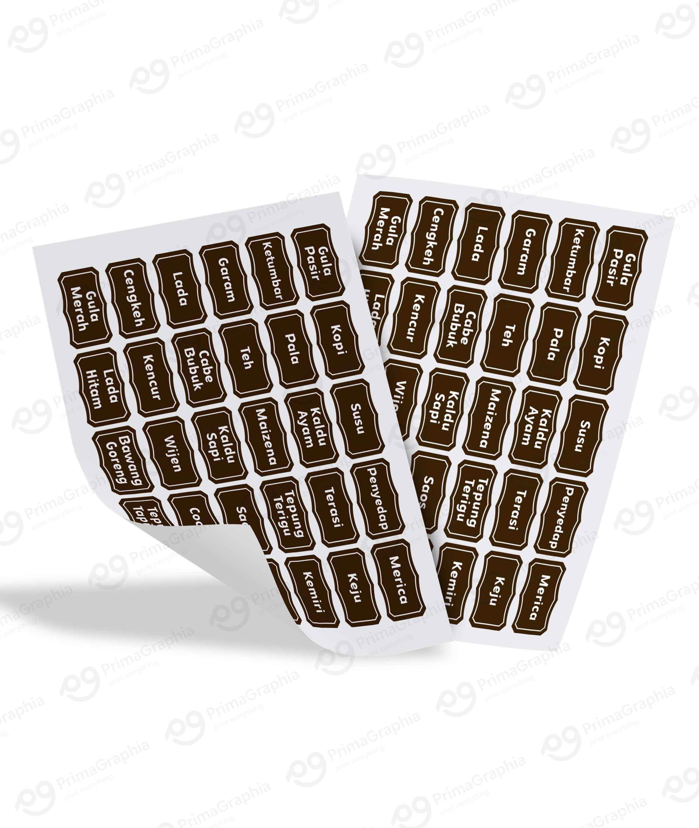 Sticker Label Bumbu 30pcs — foto 2