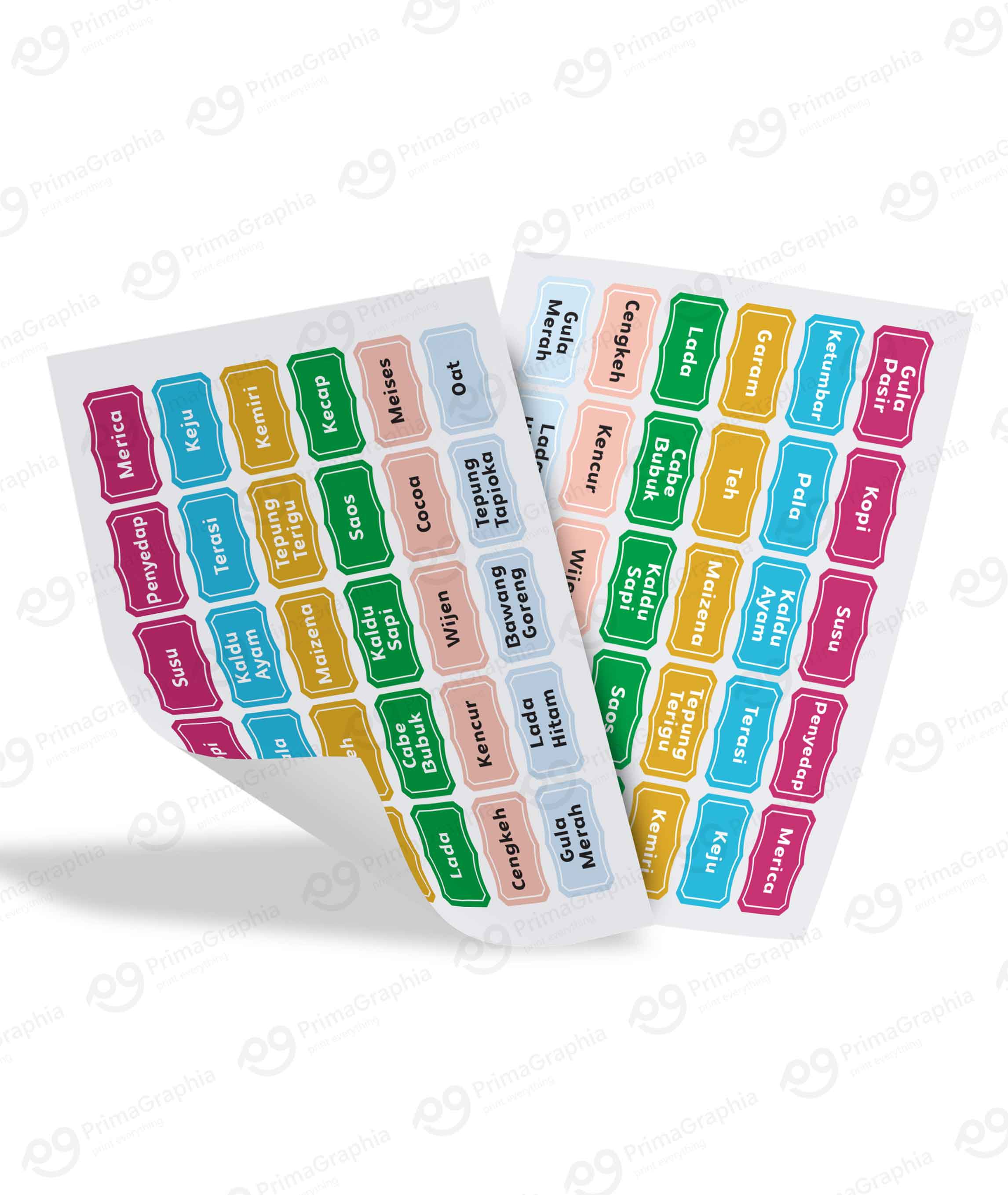 Sticker Label Bumbu 30pcs — foto 3