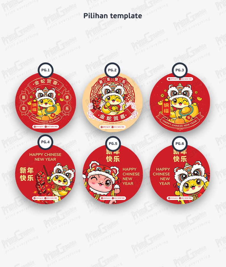 Sticker Label Imlek — foto 1