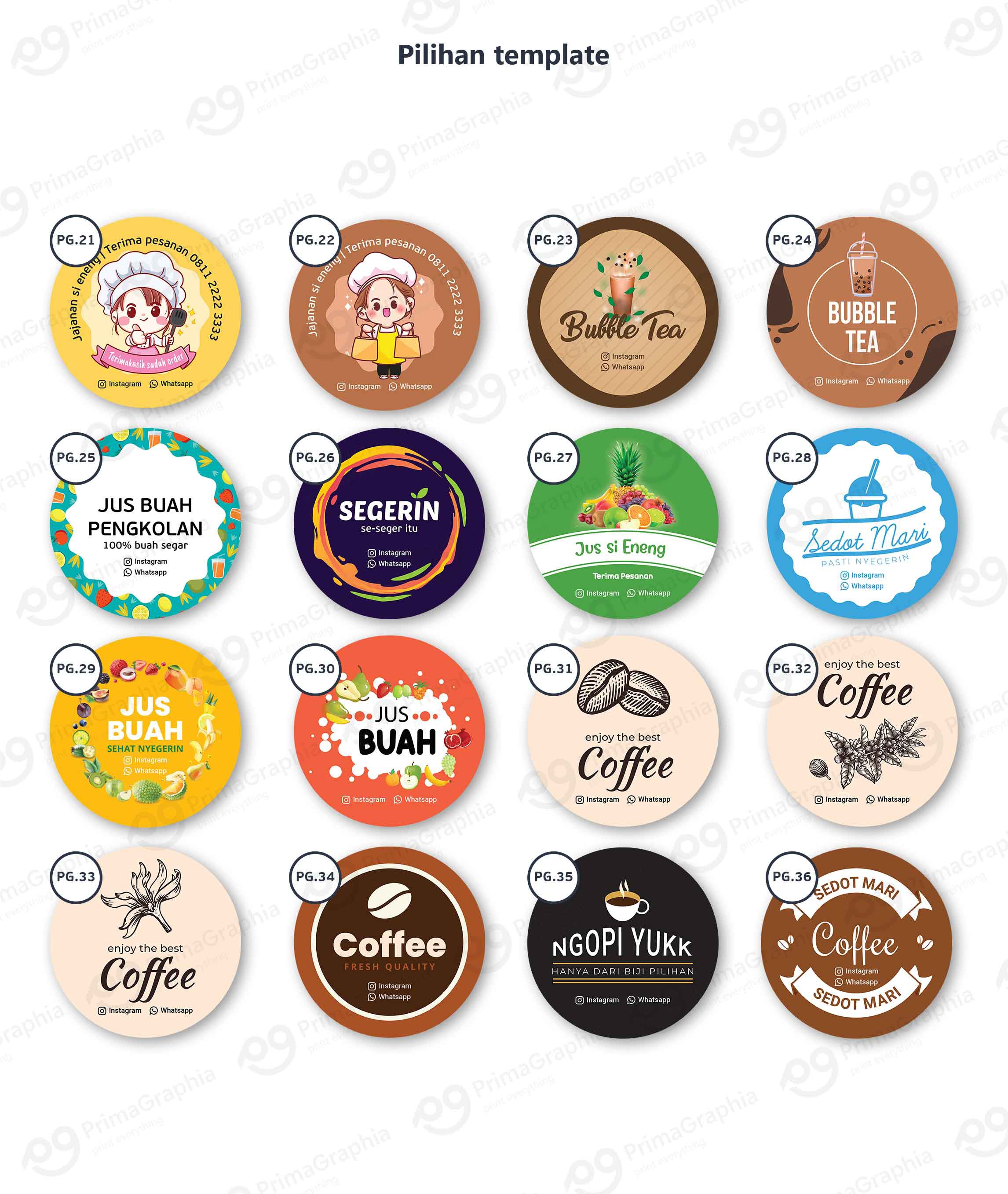 Sticker Label Bulat — foto 2