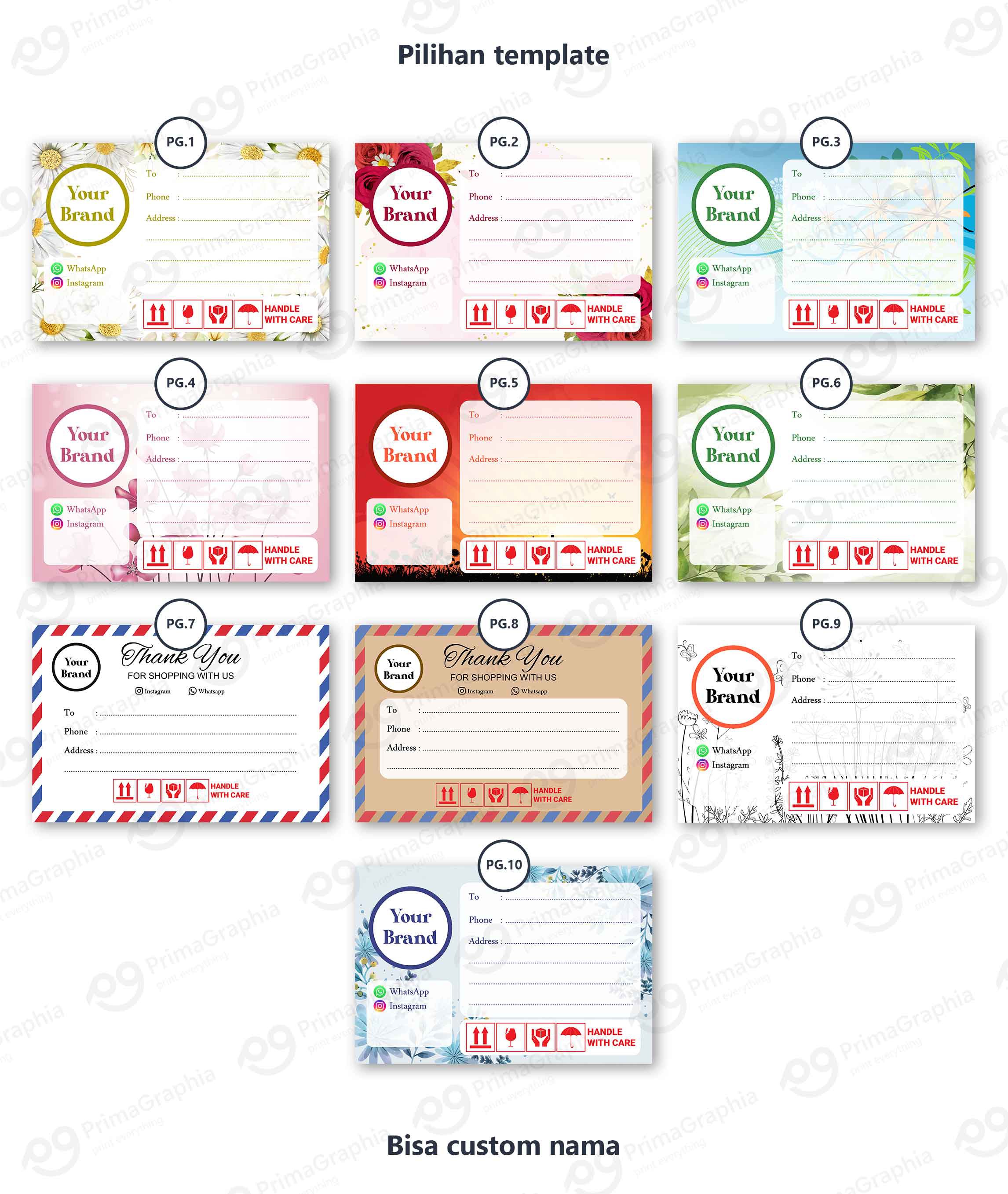 Sticker Label Kirim Custom — foto 2