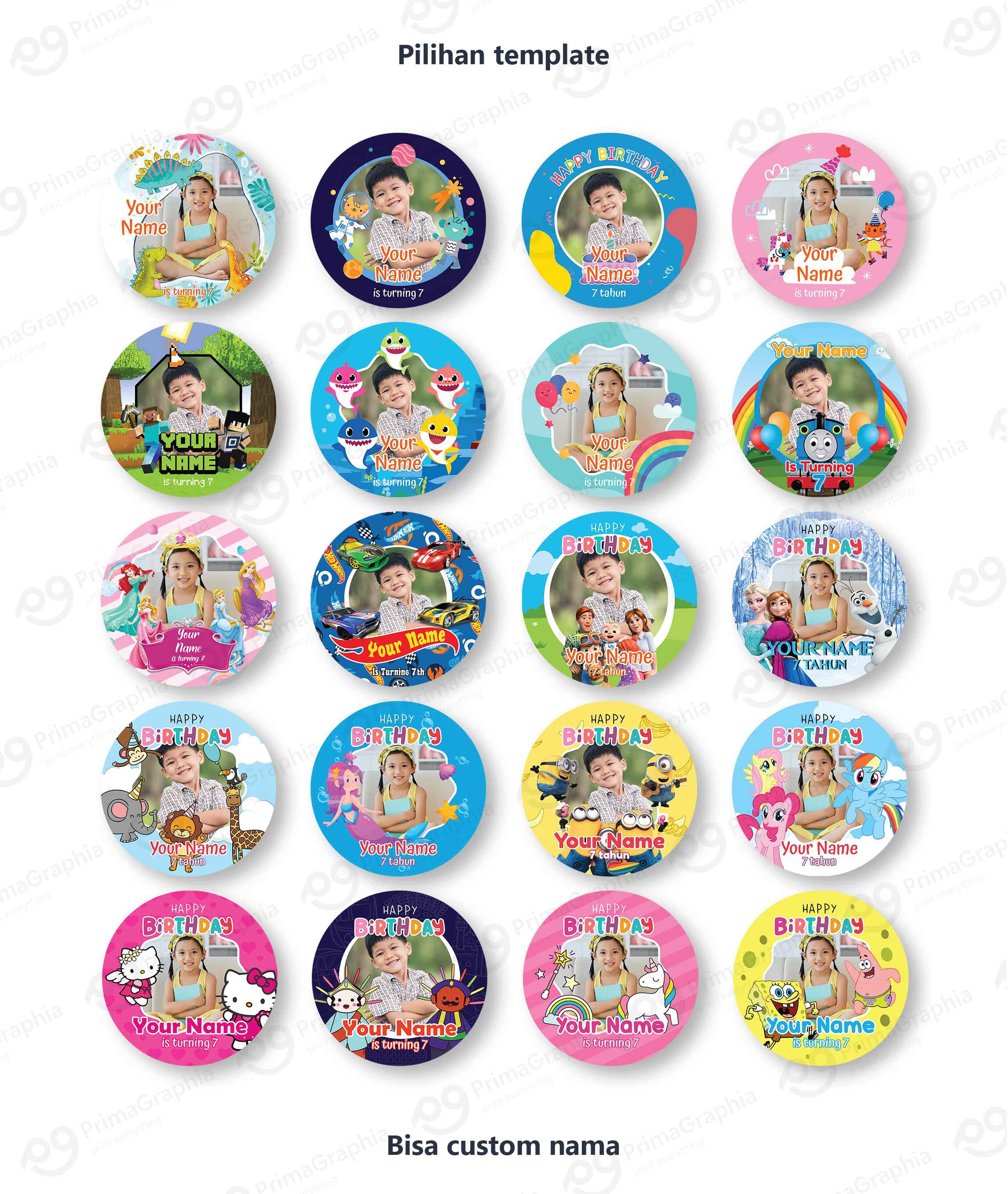 Sticker Label Ulang Tahun — foto 1