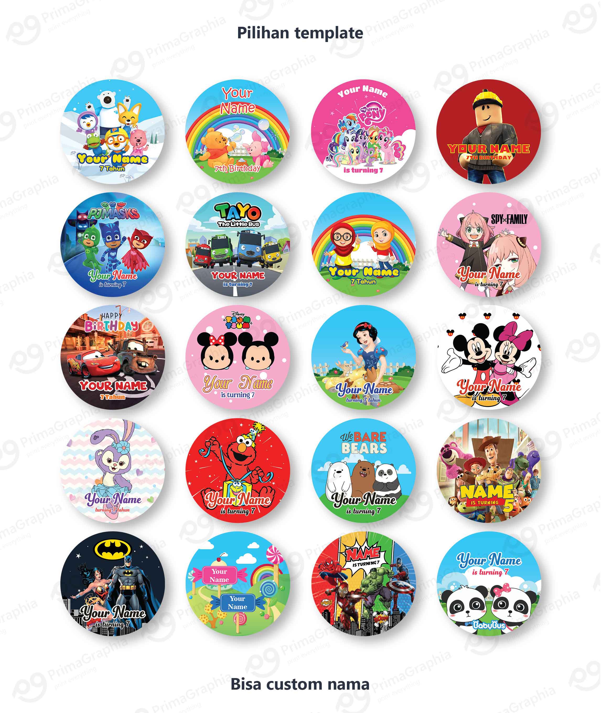 Sticker Label Ulang Tahun — foto 4