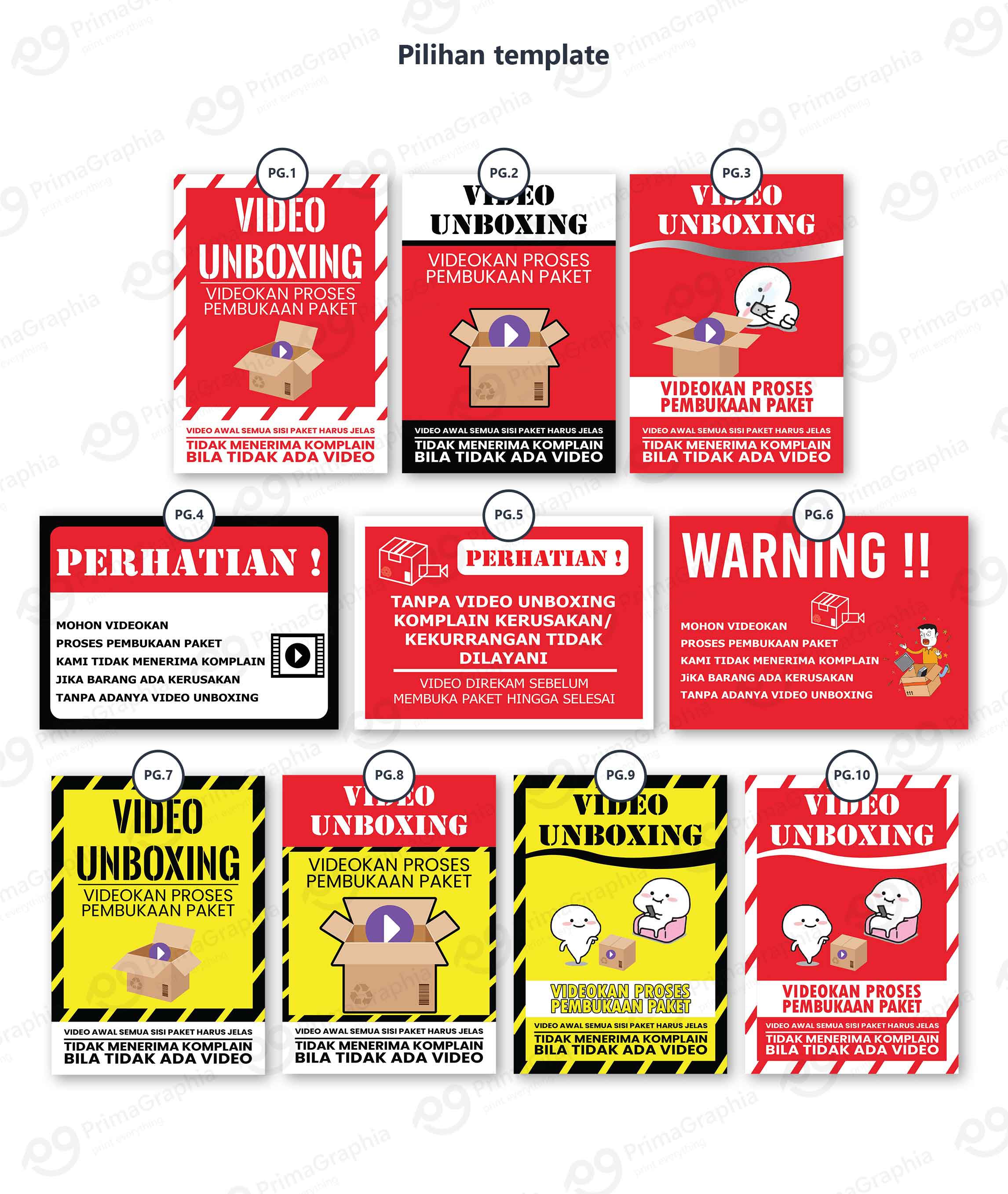 Sticker Label Unboxing — foto 1