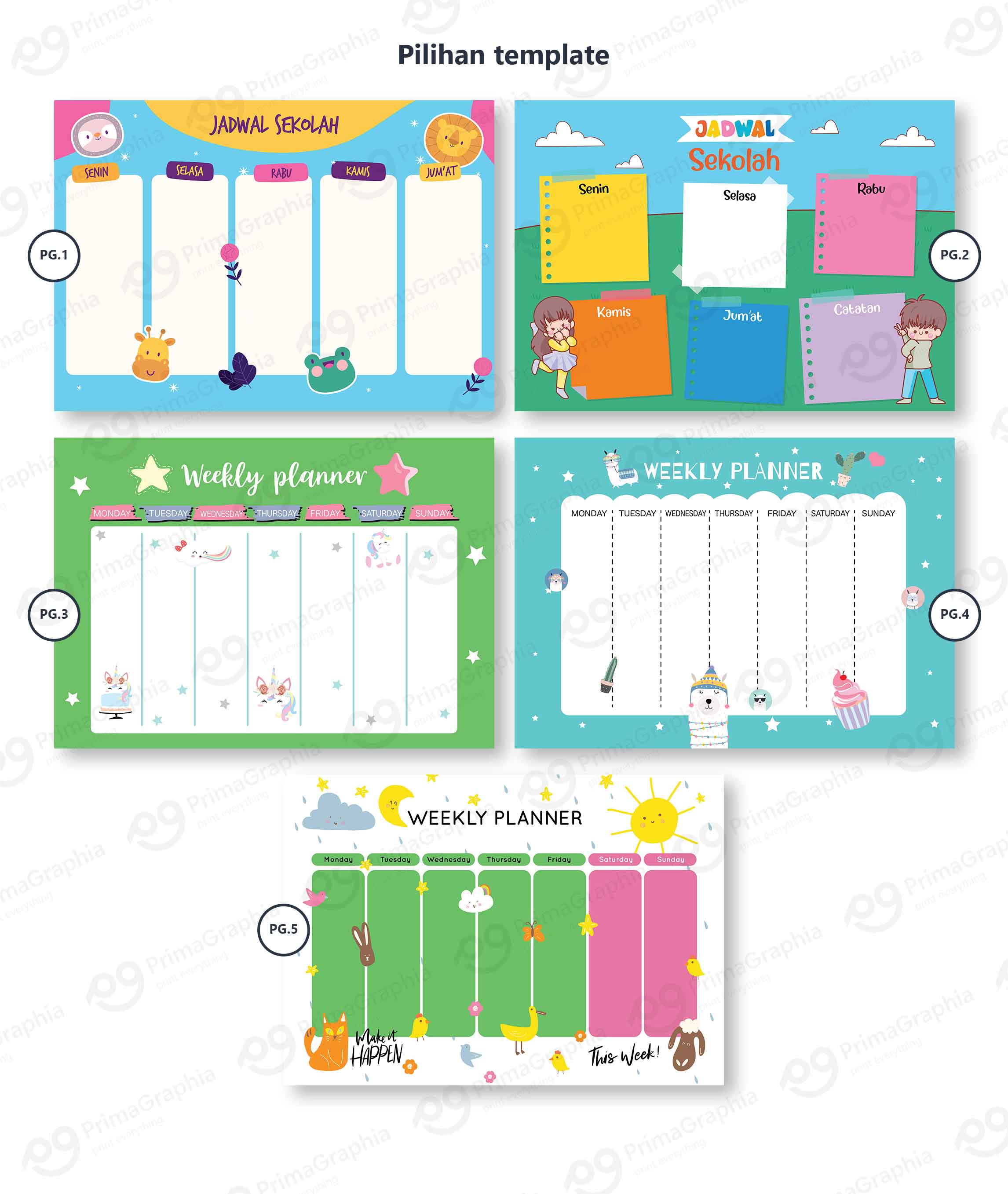 Weekly Planner Schedule A3 — foto 1
