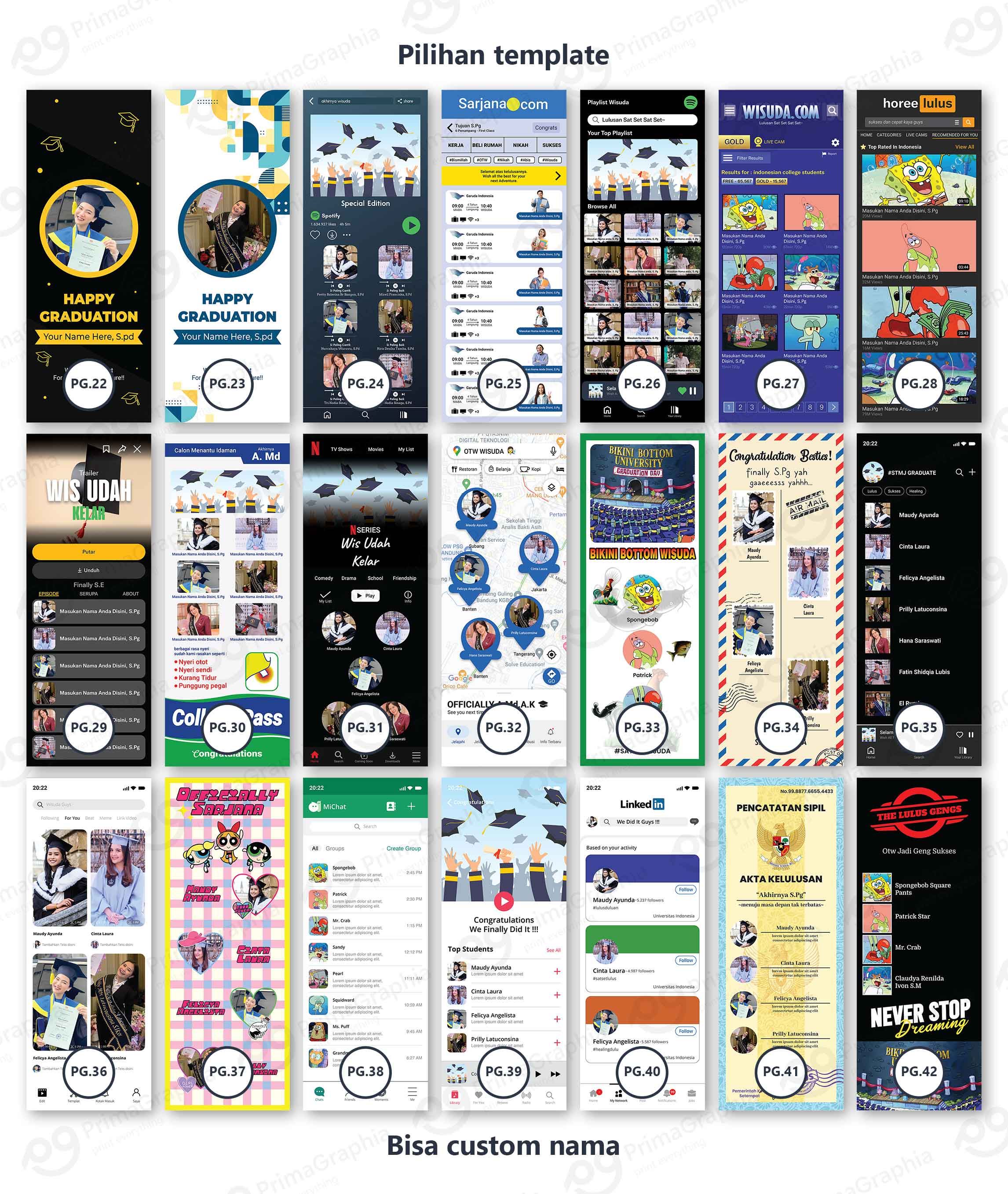 X Banner Wisuda / Graduation — foto 2